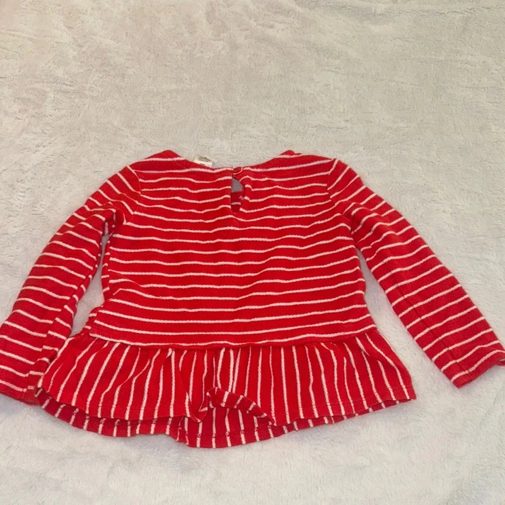 Carter's 24Months Red Striped heart set